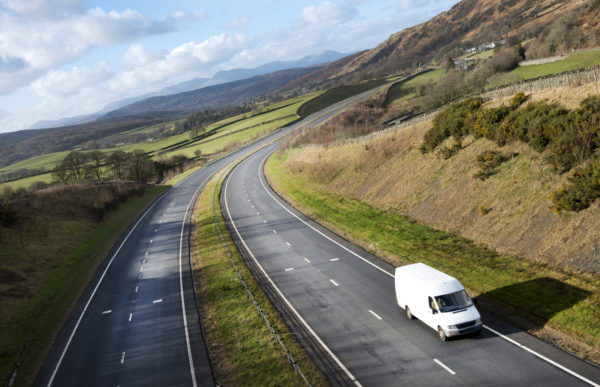 A fleet van that has fleet insurance